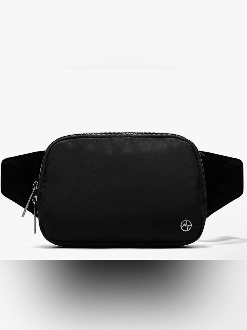 Men's Black Travel Waist Bag with Subtle Logo